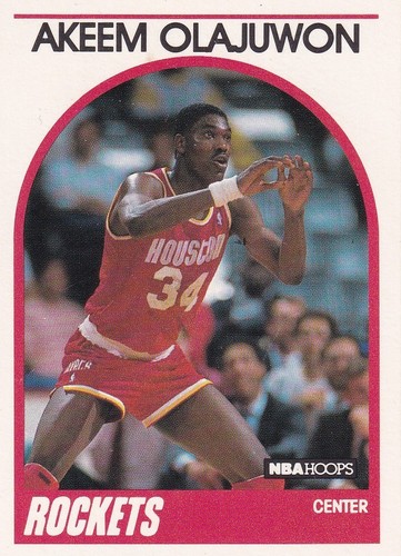 1989 nba hoops 180 akeem - nba,
